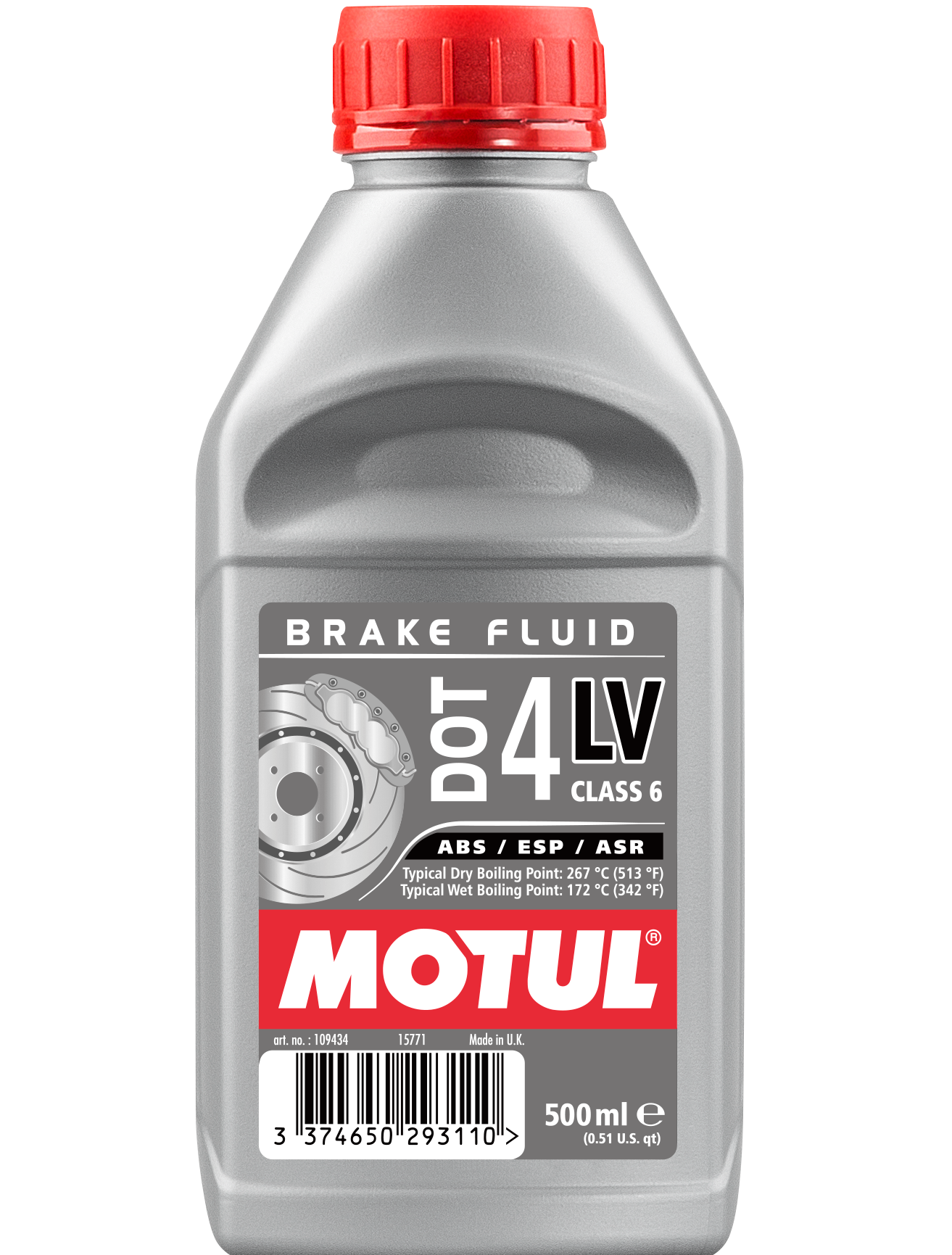 MOTUL DOT 4 LV BRAKE FLUID 0.5L